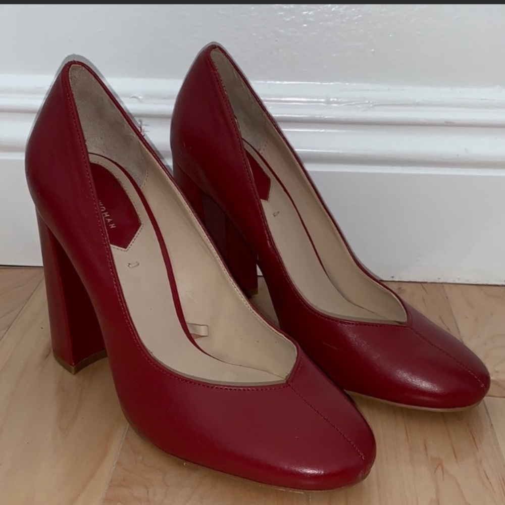Zara leather heels